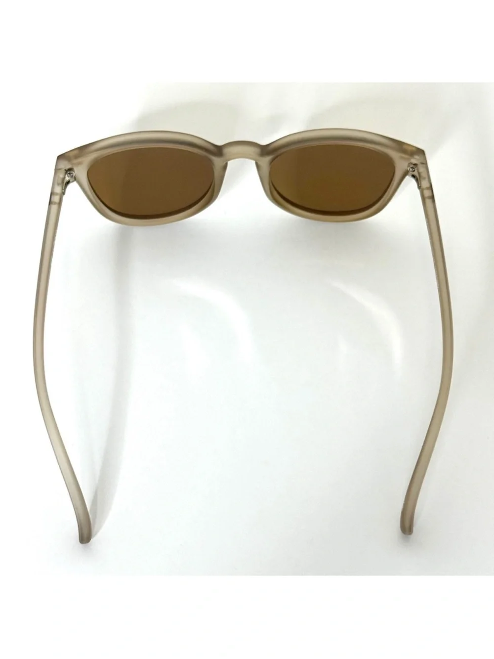 LE SPECS Bandwagon NEW Sunglasses Matte Stone Frame With Copper Mirror Lens NEW